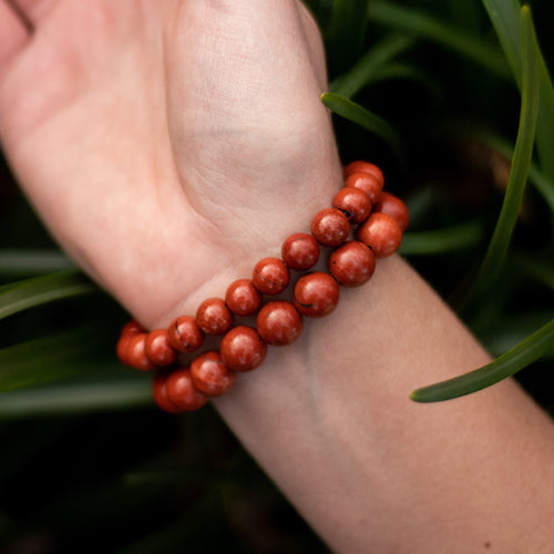 "Endurance" Bracelet in Red Jasper