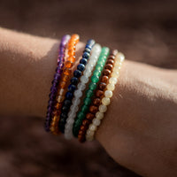 "Öffnung der 7 Chakren" Naturstein-Armband-Set 2