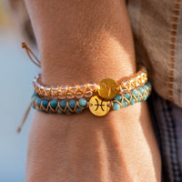 Bracelet tissé "12 Constellations" en pierres naturelles 9