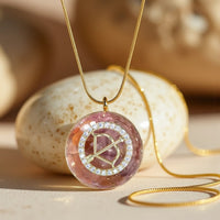Pendentif en orgonite "Signe astrologique" en éclats de pierre 12