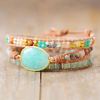 Bracelet Wrap "Sweetness of Amazonite" 4