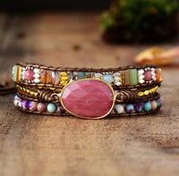 Rhodochrosit-Wickelarmband „Weichheit des Herzens“ 3