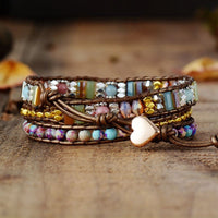 Rhodochrosit-Wickelarmband „Weichheit des Herzens“ 6