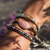 Rhodochrosit-Wickelarmband „Weichheit des Herzens“ 4