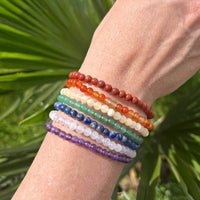 "Öffnung der 7 Chakren" Naturstein-Armband-Set 4