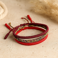 Tibetan Style Bracelet Trio "Lucky Charm" 1