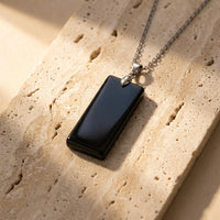 Anhänger "Eleganz & Kraft" aus Tigerauge oder schwarzem Obsidian 4