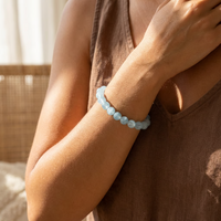 Armband "Bonheur" aus Aquamarin 2
