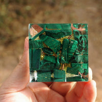 Orgonit "Baum des Lebens Wiedergeboren" in Peridot & Malachit 5