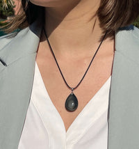 Pendentif Goutte en Obsidienne Œil Céleste 5